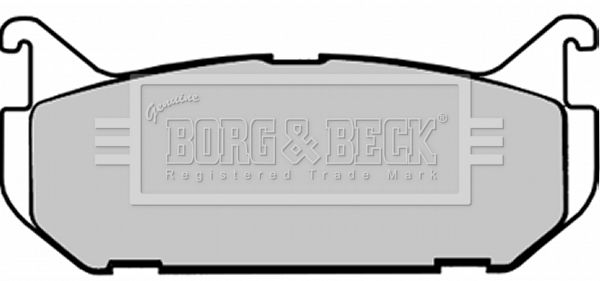 BORG & BECK Комплект тормозных колодок, дисковый тормоз BBP1546